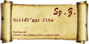 Szilágyi Zita névjegykártya