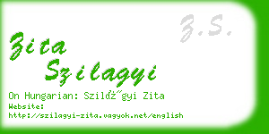 zita szilagyi business card